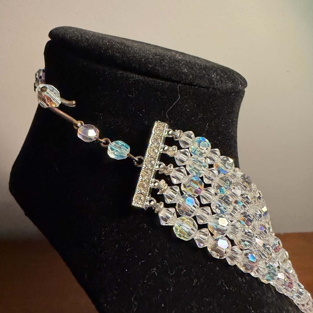 Vintage Aurora Crystal Jewelry Set - Picture 5 of 12